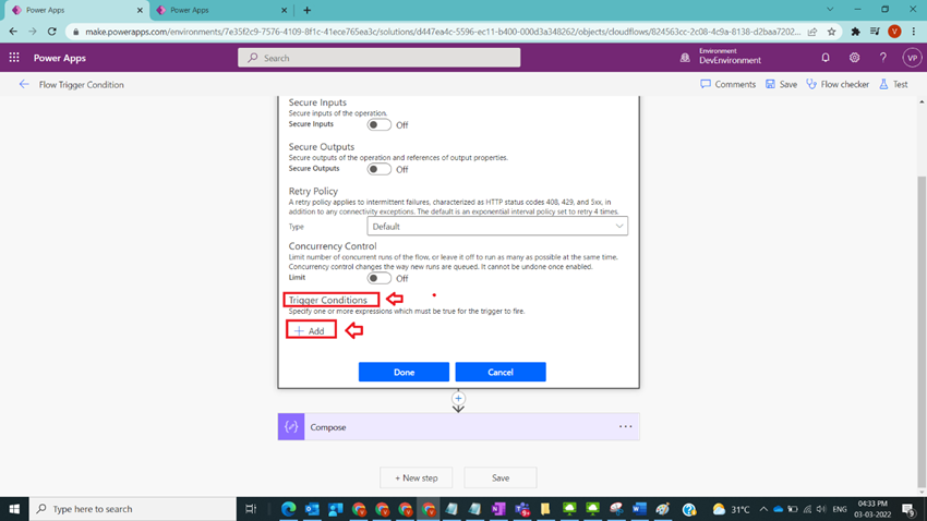 Understand Flow Trigger Condition in Power Automate